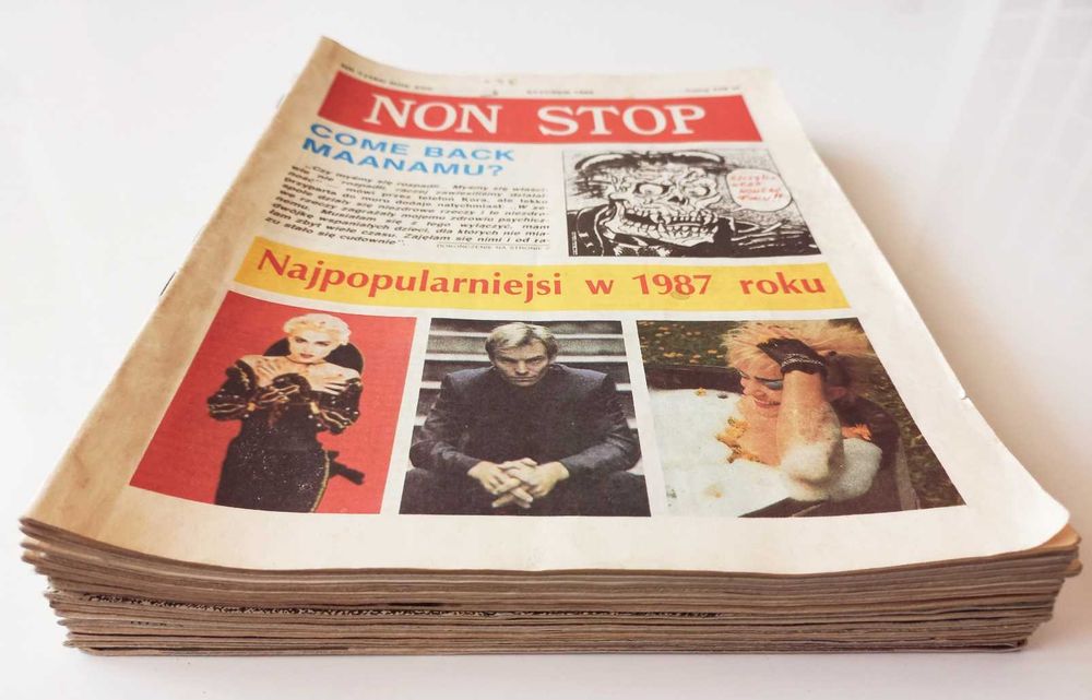Non Stop - zestaw 13 magazynów muzycznych z lat 1988-89