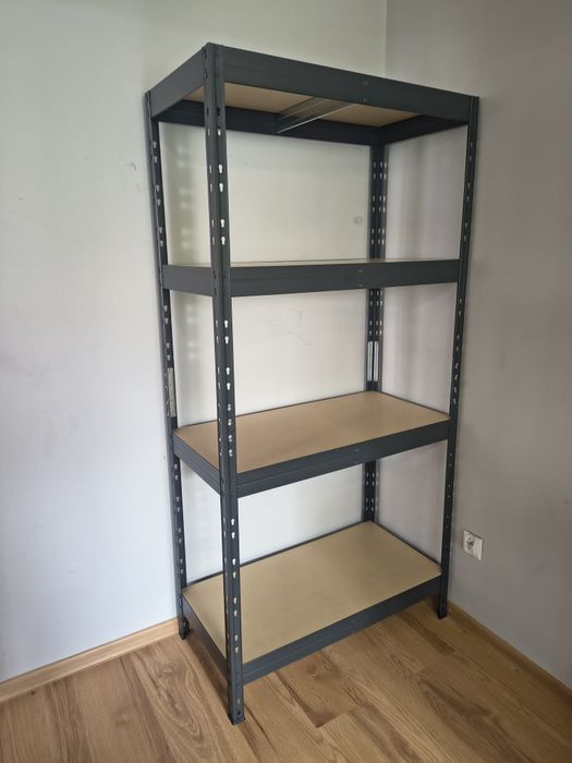 Regał Metalowy, Garażowy na Zatrzask 180x90x45 4P/360 kg