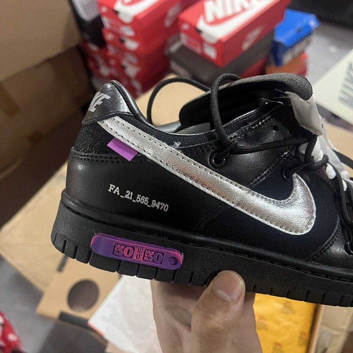 (БЕЗ ПЕРЕДОПЛАТИ)Nike SB Dunk x Off White найк сб данк офф вайт чорні