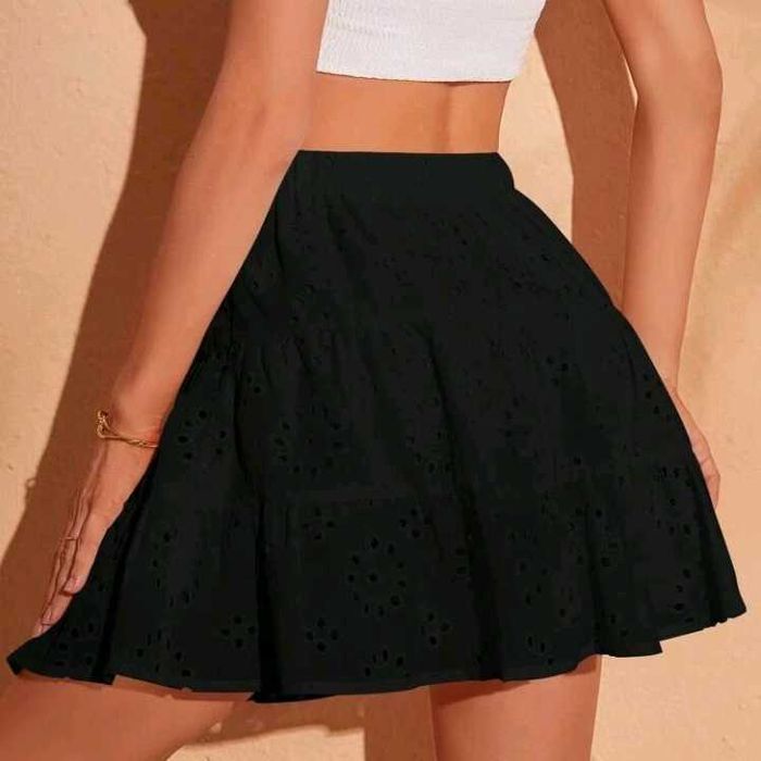 Minissaia Rodada Cintura Alta Feminino Preto Como Novo M/38