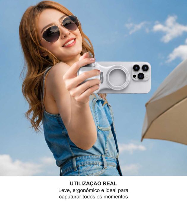 Telesin Fun Shot Magnetic Grip 2 | Bluetooth | MagSafe | Novo