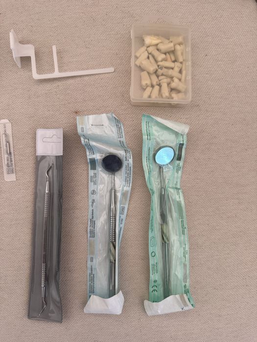 Kit Material Medicina Dentária - Turbina, Brocas e Instrumental