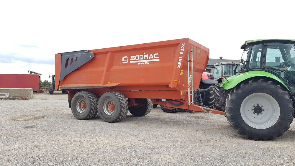 SODIMAC XEAL 6324  Duża Mocna przemysłowa Przyczepa Rolnicza, 24m3, 17 ton !!!