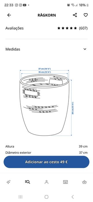 Vaso Floreira Decorativo