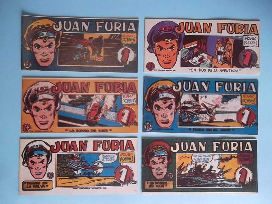 JUAN FURIA (Johnny Hazard) - Frank ROBBINS - Completo 24 livros (1951)