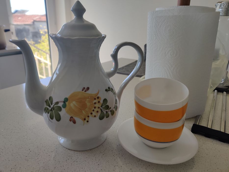 Conjunto de chavanas e chaleira