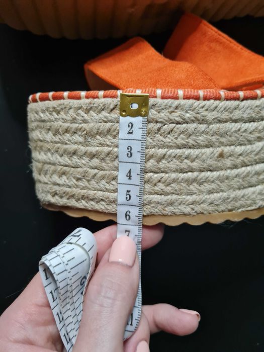 Espadryle pomarańczowe