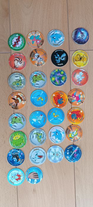Tazos Pokémon (várias edições)