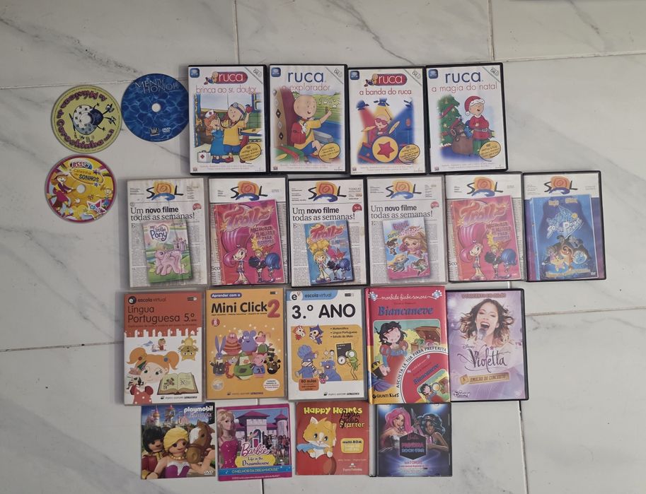 Caixa DVDS para Crianças Originais valor cada ver fotos todas
