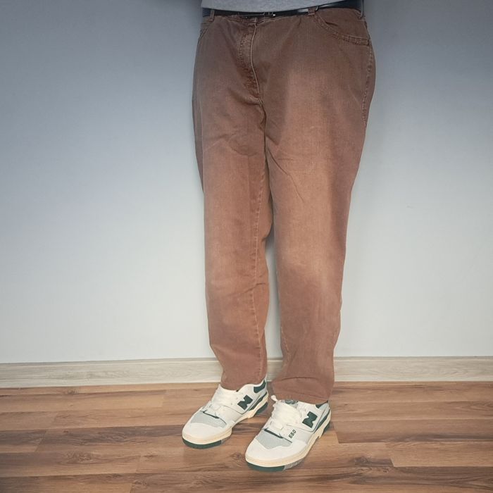 Spodnie brązowe M szerokie