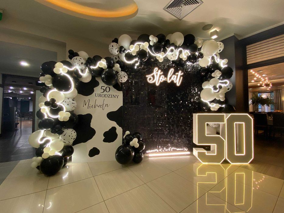 Cyfry LED - urodziny | dekoracja | rocznica |  biel ciepła/zimna