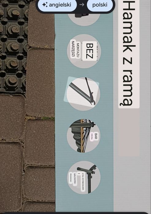 Sprzedam Hamak ogrodowy z ramą