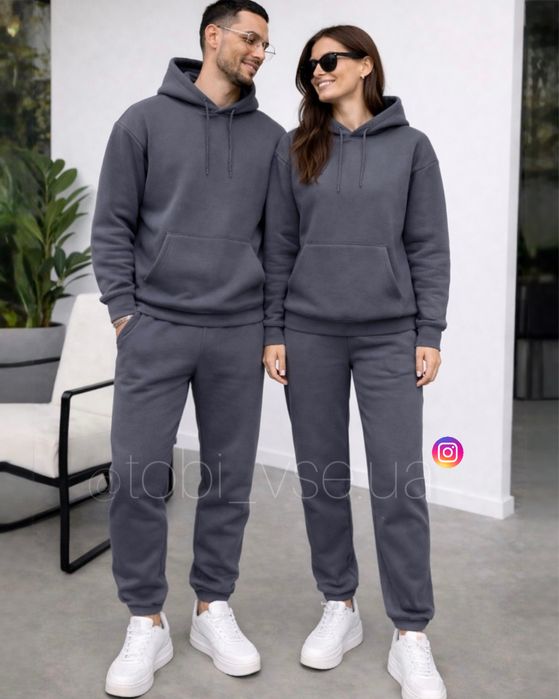 АКЦІЯ‼️ Теплий спортивний Костюм Чоловій і Жіночої на Флісі Парні зима