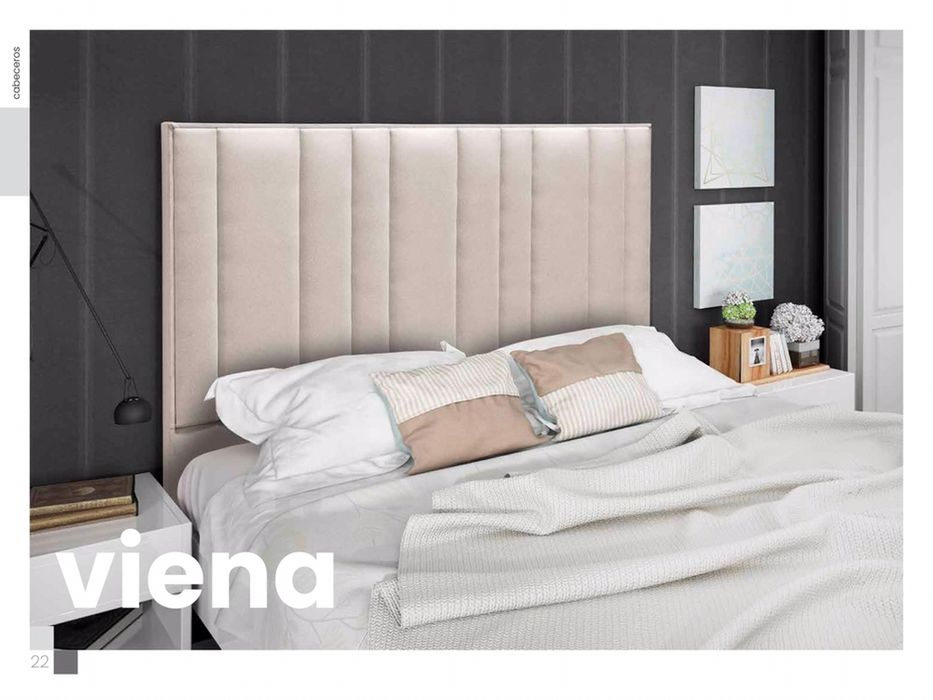 Somier com cabeceiras e colchoes