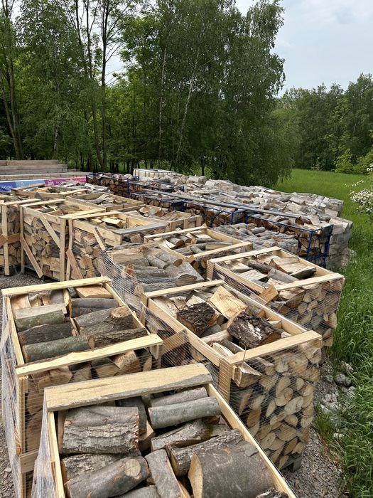 Drewno kominkowe opałowe bukowe mokre/suche palety, od ręki