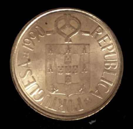 1 Escudo Nickel-Brass Coin - Portugal - 1990