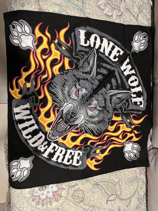 Бандана рок метал вовк