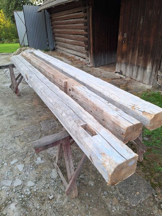 Stare belki ponad 150letnie sosnowe ciosane