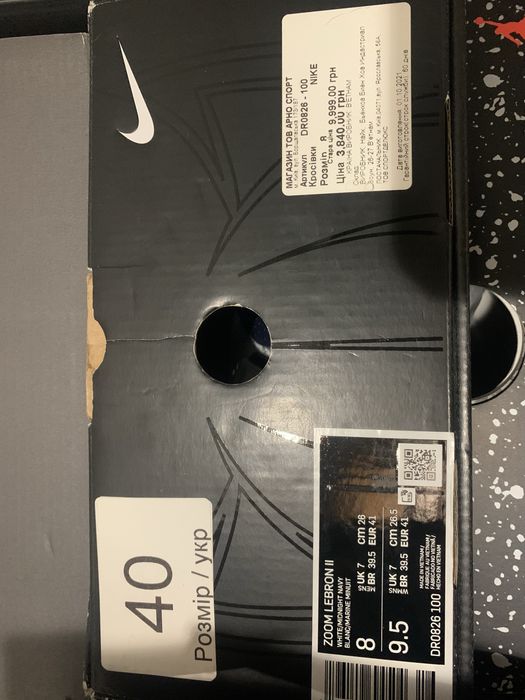 Баскетбольные мужские кроссовки Nike Zoom Lebron 2 (DR0826-100)