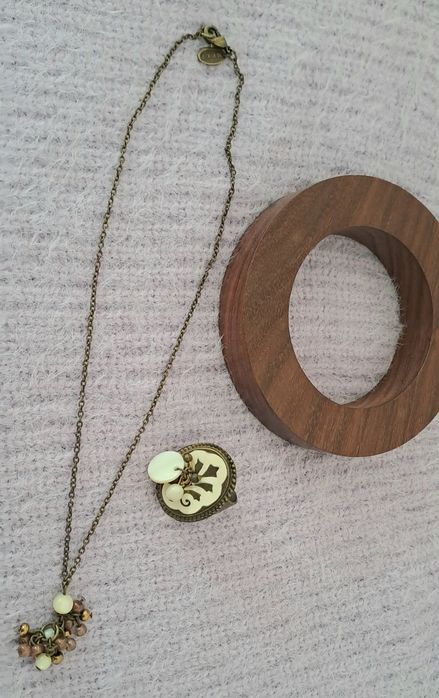 Conjunto fio, anel e pulseira, marca Next