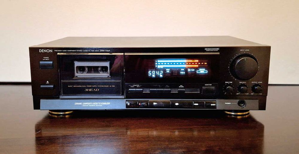 Gravador Cassetes Deck Denon DRM 700A 3 Cabeças correias novas