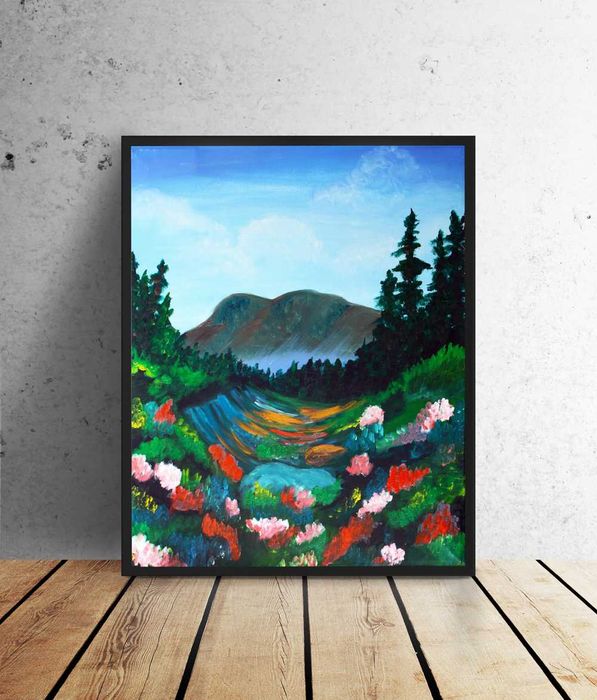 Dolina Kwitnąca, obraz 60x50x2 cm