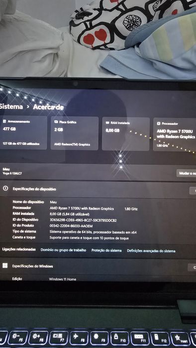 Lenovo Yoga 6 13ALC7 (Dobrável 180° graus)