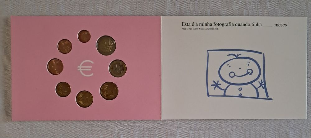 Carteira Anual de Moedas  Portugal Bebé 2004- FDC