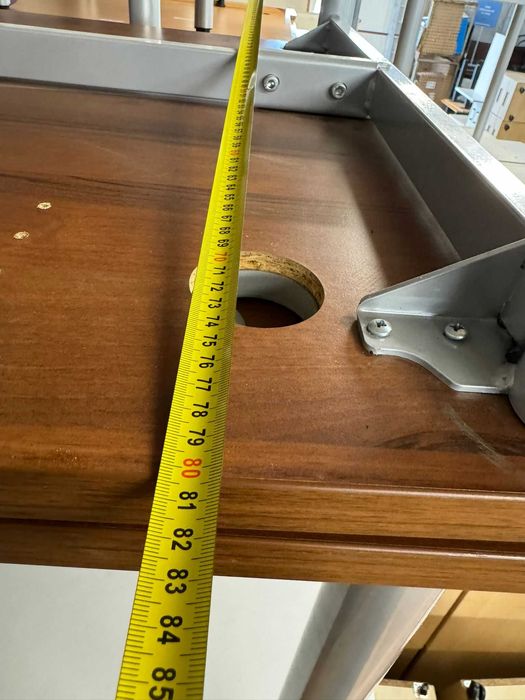 Biurko 120x80 orzech biurka ciemny brąz