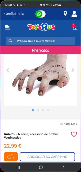 Mão da vandinha (wednesday)