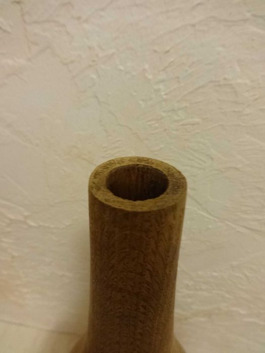 Butelka drewno hand made karafka stare naczynie vintage 37,5 cm