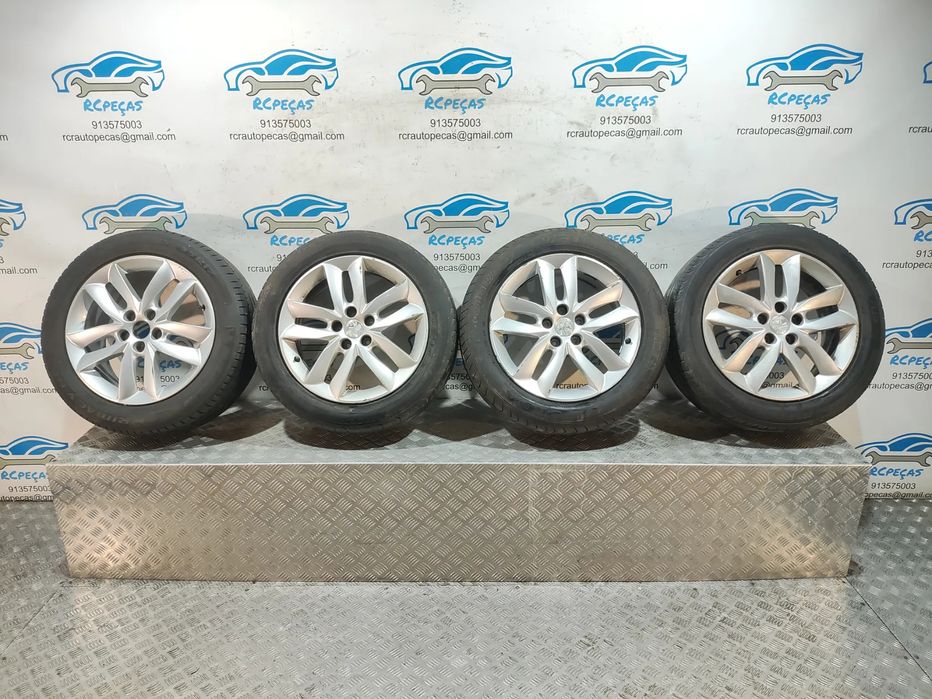 Conjunto Jantes 17 Originais Peugeot 508 1 Mk1 7J ET46 5x108
