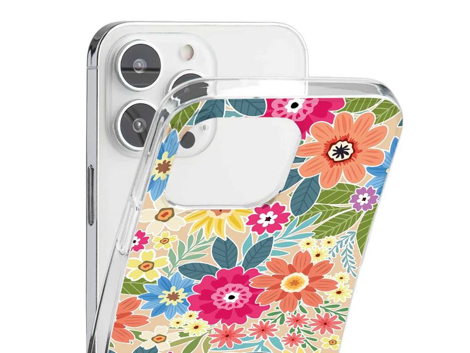 Capas em silicone com Flores para iPhone