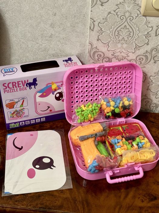 Мозаїка на шурупах , конструктор , шуруповерт