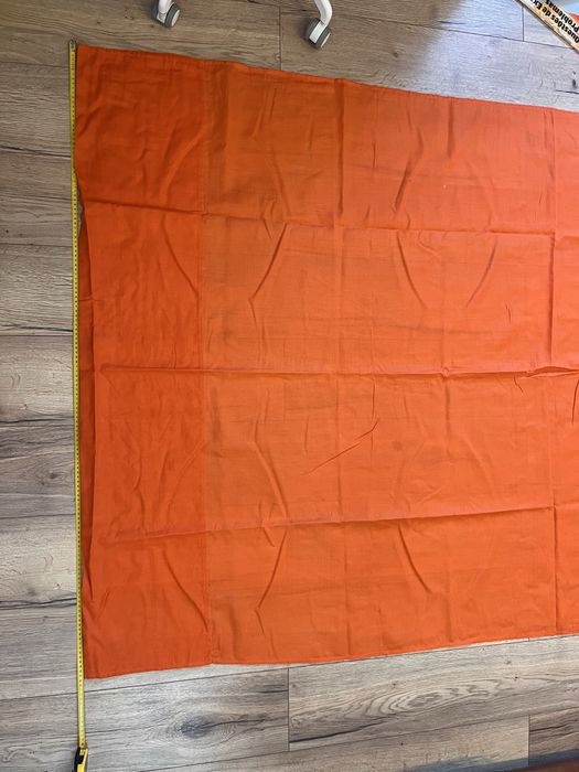 Cortina Laranja Tijolo com Presilhas 135x220cm Quarto Sala Casa