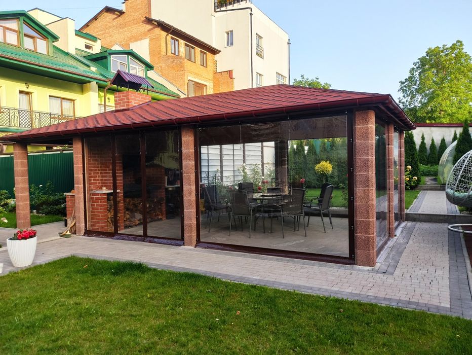 М'які вікна. Прозорі ПВХ штори. Мягкие окна Харків