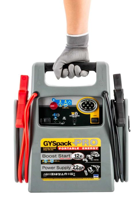 Booster GYSPACK PRO + carregador 12 V  1750 Amperes de arranque