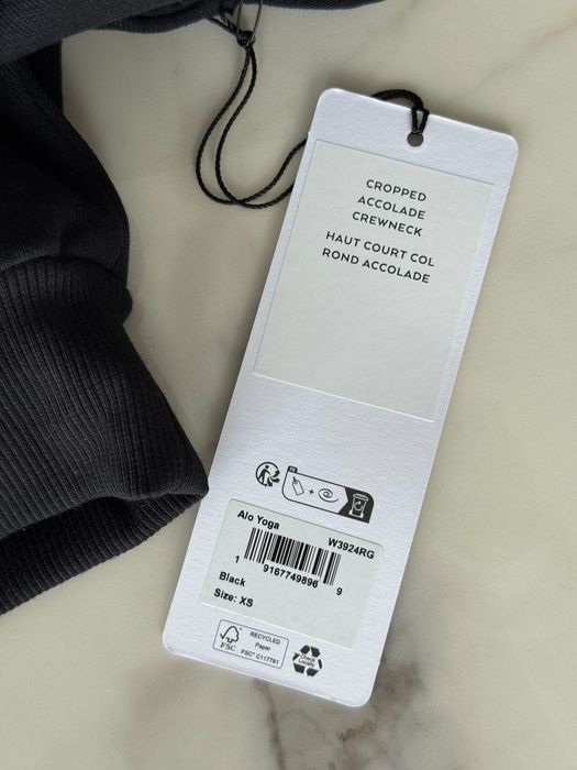 Alo yoga airbrush leggings crew neck camisola new novo hair clip