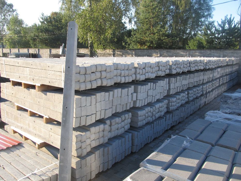 Słupki Betonowe dł w cm 180,200,220,240,260,300 WALDI +rozładunek HDS