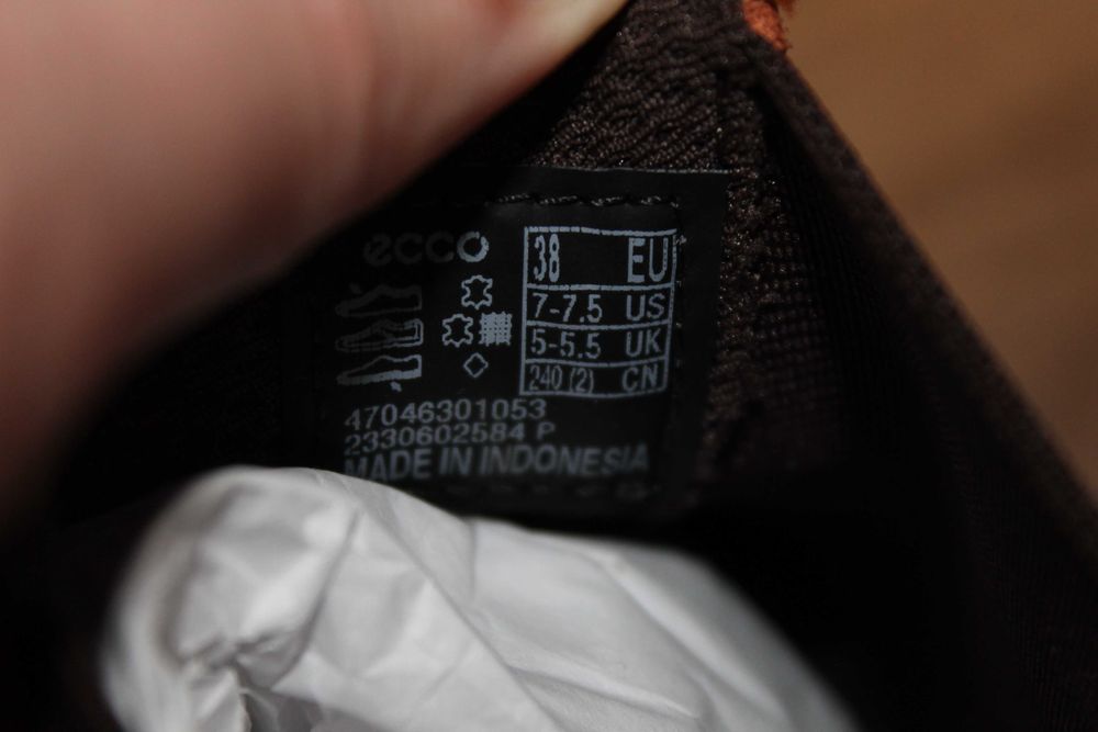 Жіночі шкіряні челсі, черевики ecco soft 7, 38 розмір