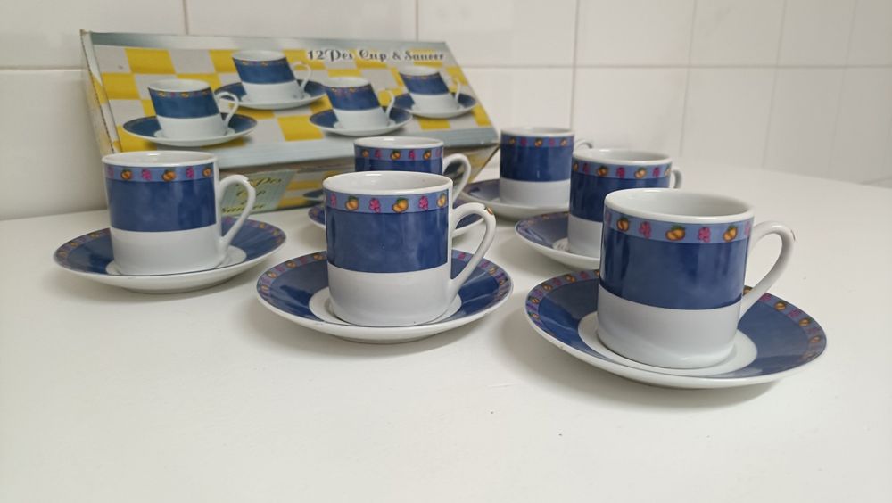 Conjunto de 6 chávenas café