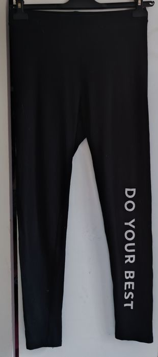 Legginsy damskie czarne sportowe Terranova M