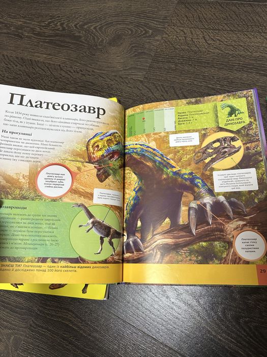 Дитяча енциклопедія динозаврів, велика книга динозаврів