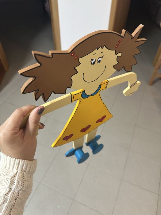 Cabide Criança Menina Pendurar Amarelo Azul Vermelho