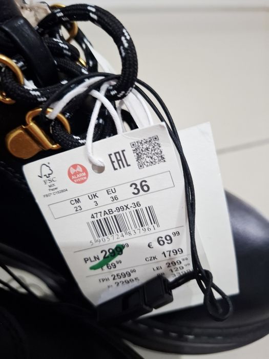 Buty Nowe reserved premium zimowe trapery ocieplane 36