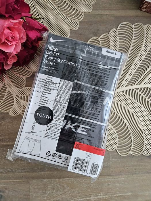 Nike bawełniane bokserki dla dużych dzieci Dri-Fit L
