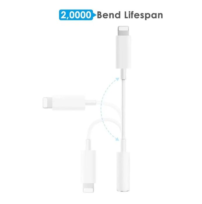 Zestaw dwóch adapterów do słuchawek dla Iphone
