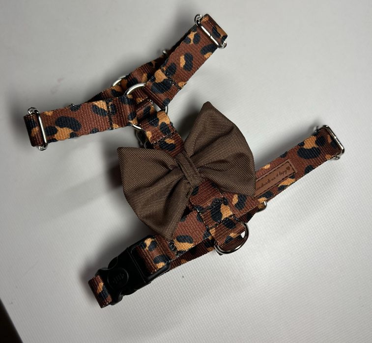 Szelki quard panterka z kokarda