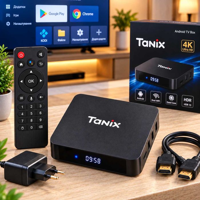 ТВ приставка Android 11 / медіаплеєр Tanix, Смарт для телевізора