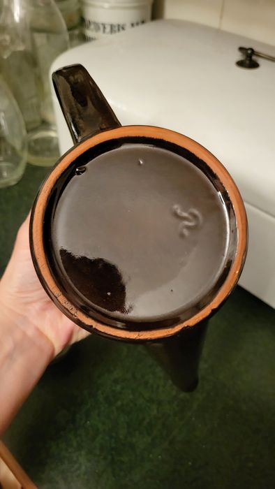 Dzbanek na kawę i herbatę vintage art deco ceramika VEB Unimewa